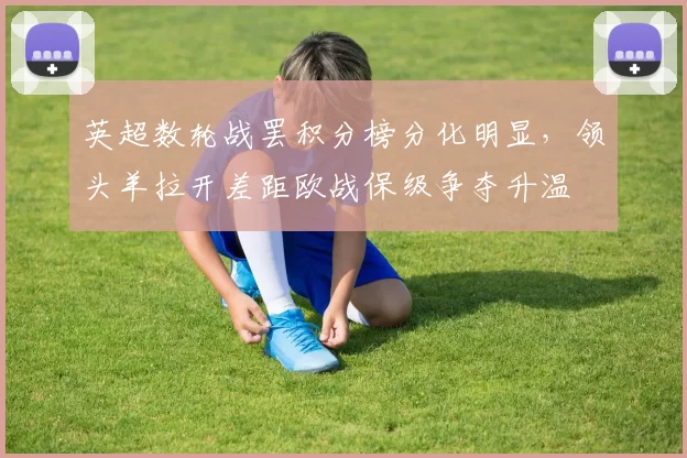 英超数轮战罢积分榜分化明显，领头羊拉开差距欧战保级争夺升温